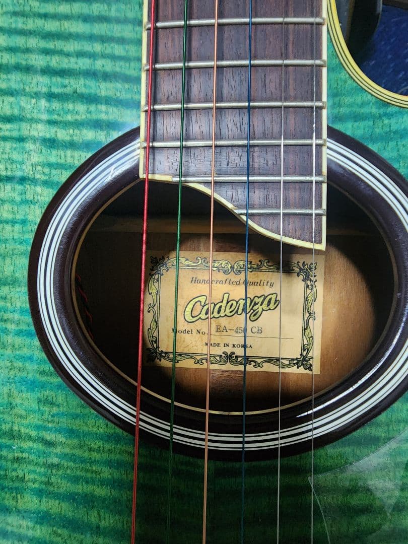 Cadenza EA-40 CB アコースティックギター　グリーン