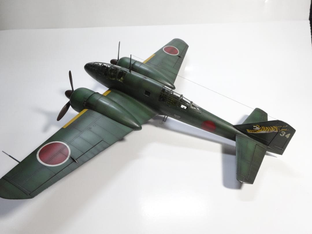 タミヤ1/48「百式司令部偵察機Ⅲ」完成品