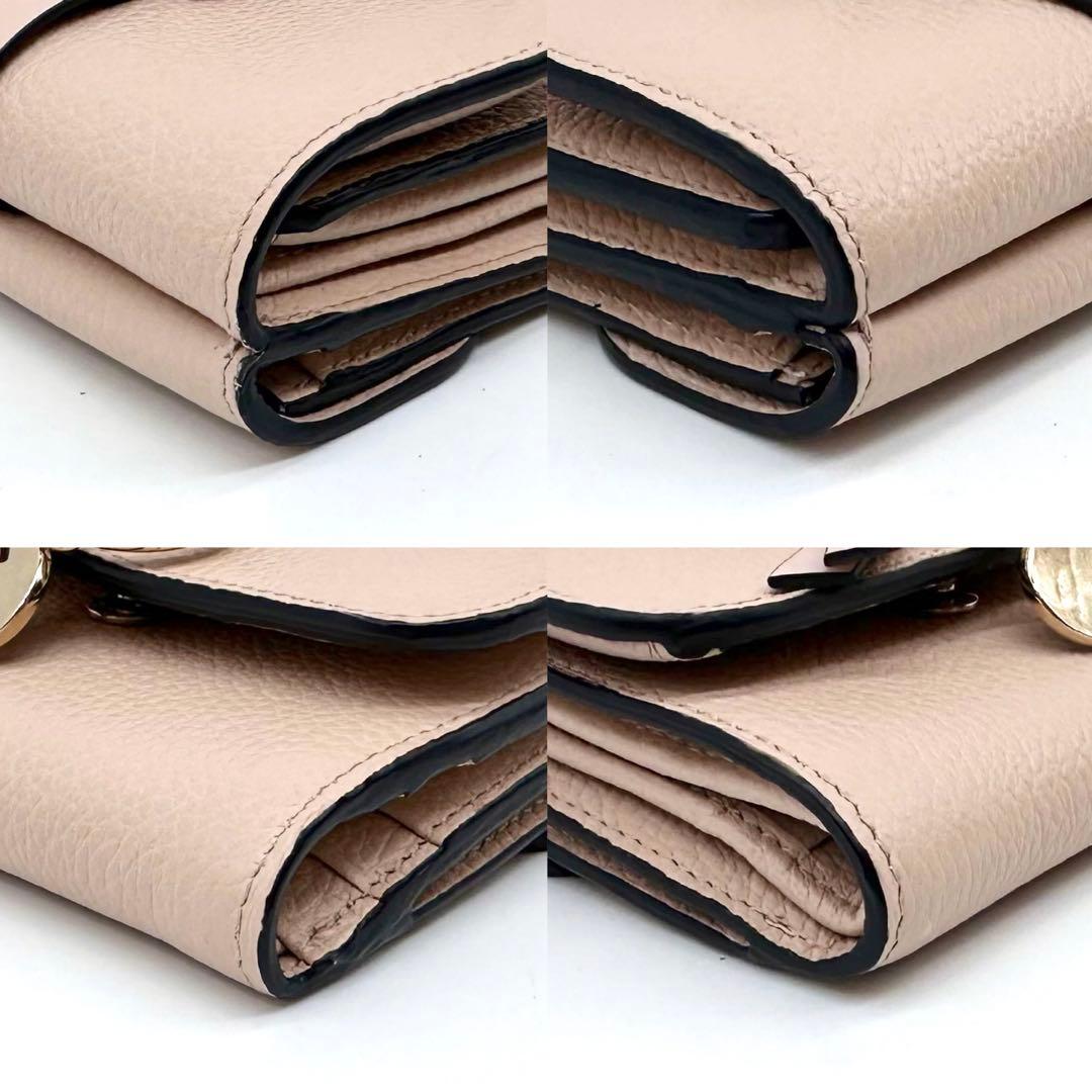 極美品✨Chloe クロエ アルファベット スモールトリフォールドウォレット