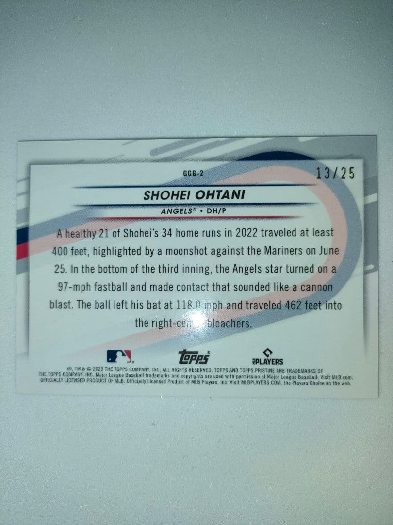 【ニャンコ先生】25シリ、大谷翔平 2023 Topps Going Go