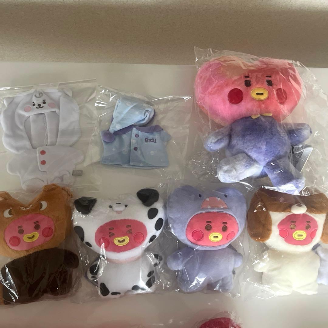 bt21公式TATAぬいぐるみ他30点まとめ売りtayntan v テヒョン