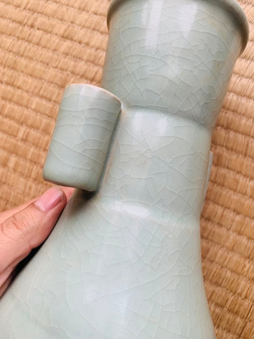 中国明〜清時代の青磁花瓶