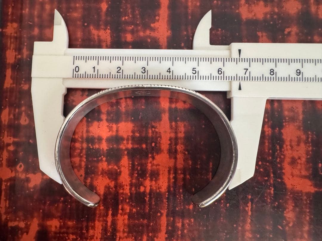 最終 超美品 ブルースモーガン バングル 14K ナバホ族 ほぼ未使用 やや幅広