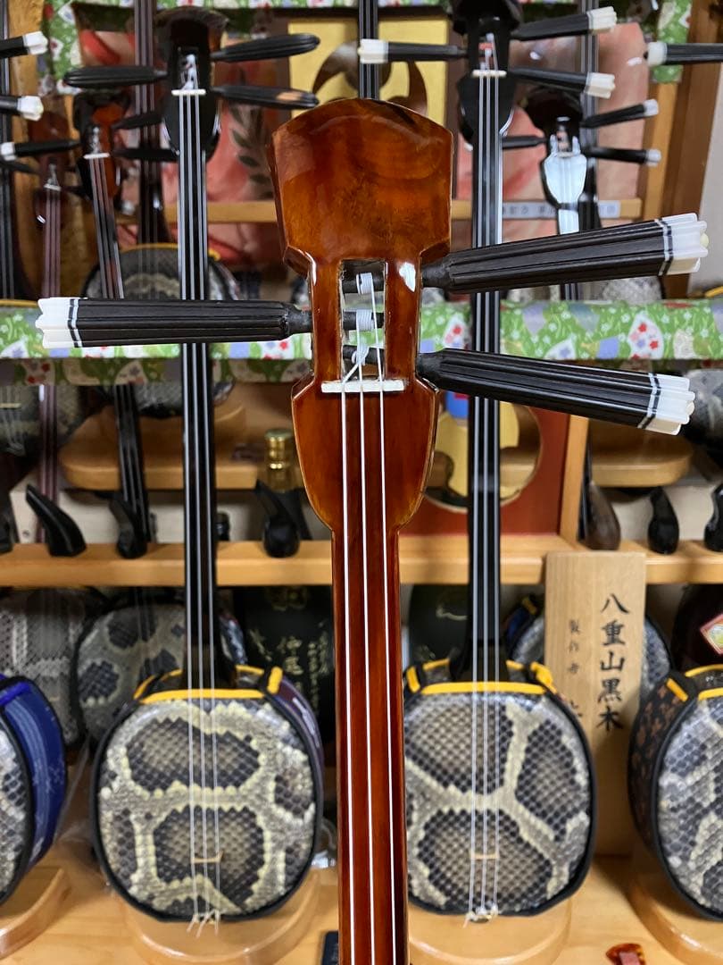 沖縄三線島クルチ真壁型本皮一枚張りスンチ塗り期間限定破格値出品