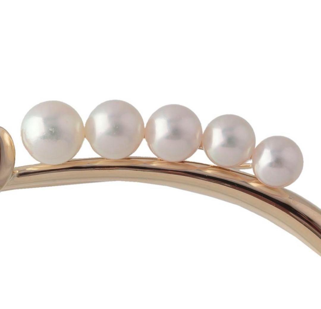 ミキモト パール ブローチ アコヤ真珠 K14YG ゴールド MIKIMOTO
