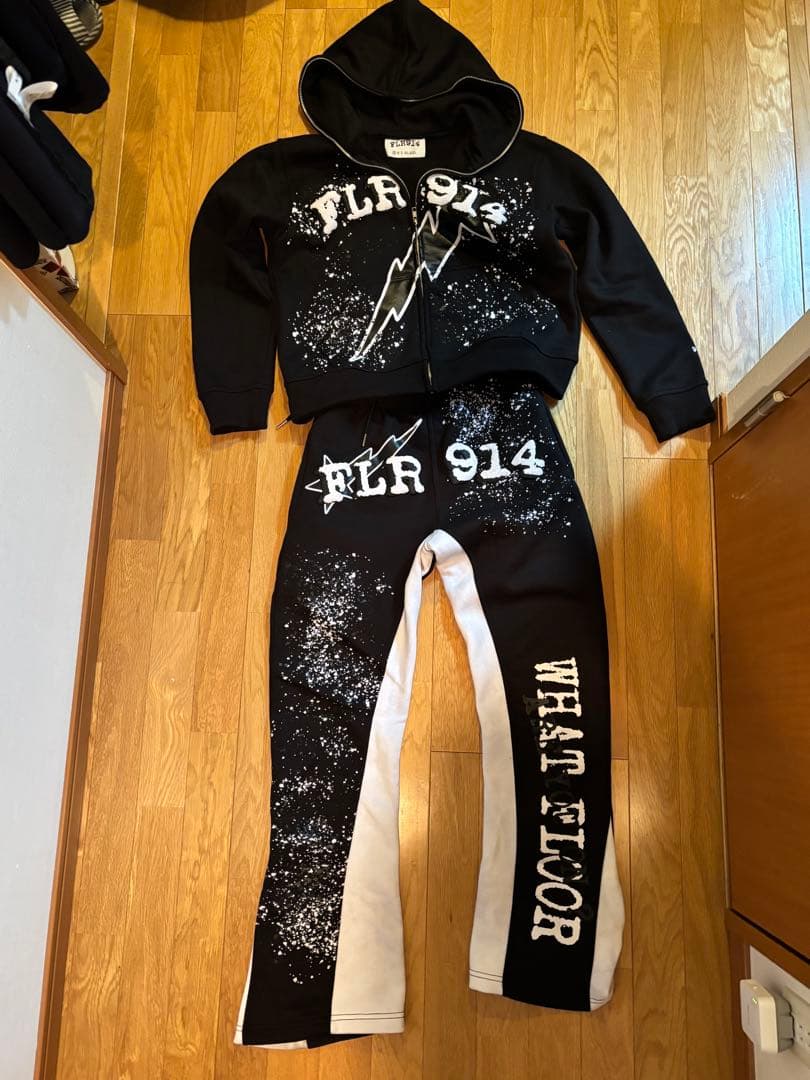 Floor914 セットアップ ブラック grow around