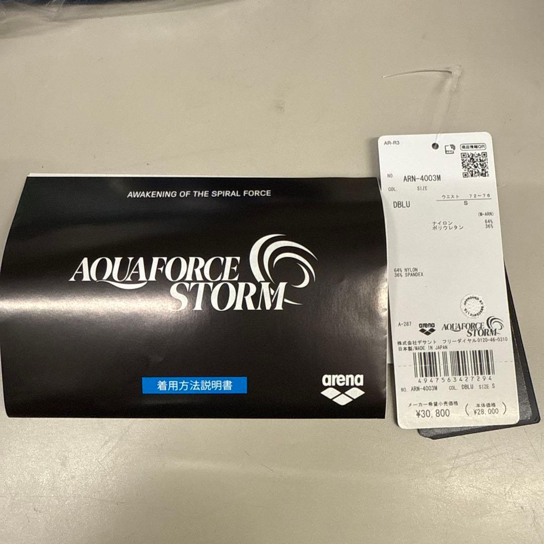 ルネサンス　選手　arena 競泳水着 青 S