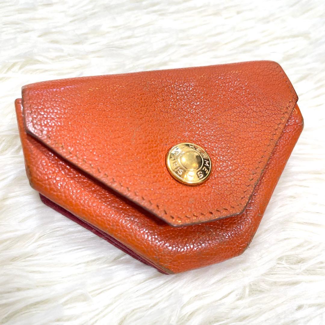 HERMES エルメス ルヴァンキャトル シェーブル レッド ケース