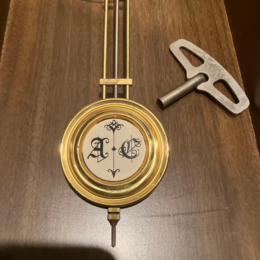 振り子時計 5390 壁掛け ゼンマイ式 高性能クロック 愛知時計