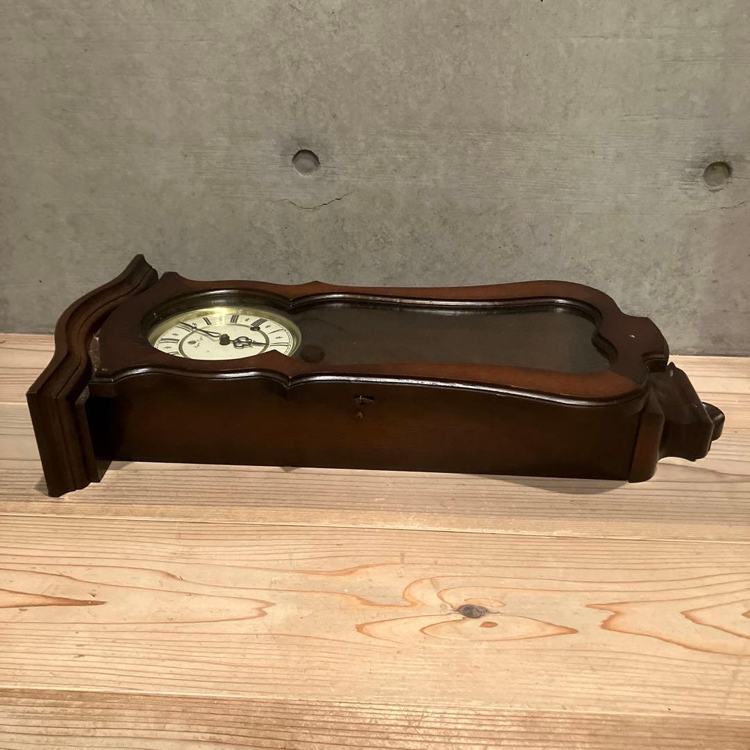 振り子時計 5390 壁掛け ゼンマイ式 高性能クロック 愛知時計