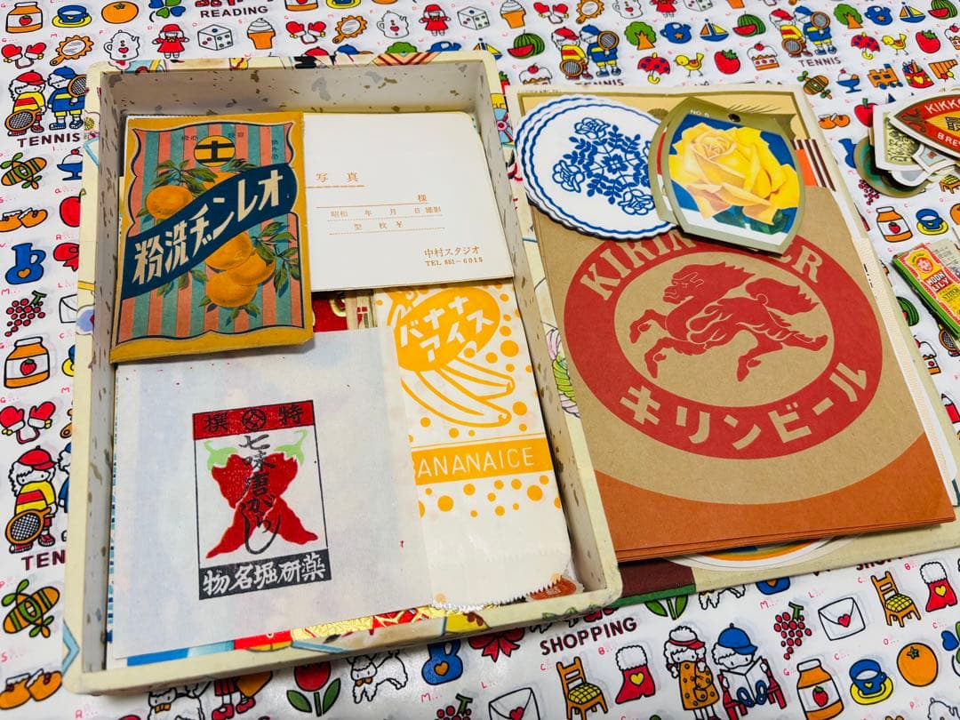 【まだ詰めます！紙モノ 昭和レトロ おすそ分けボックス②】