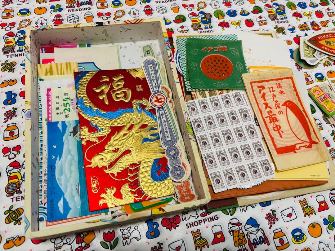 【まだ詰めます！紙モノ 昭和レトロ おすそ分けボックス②】