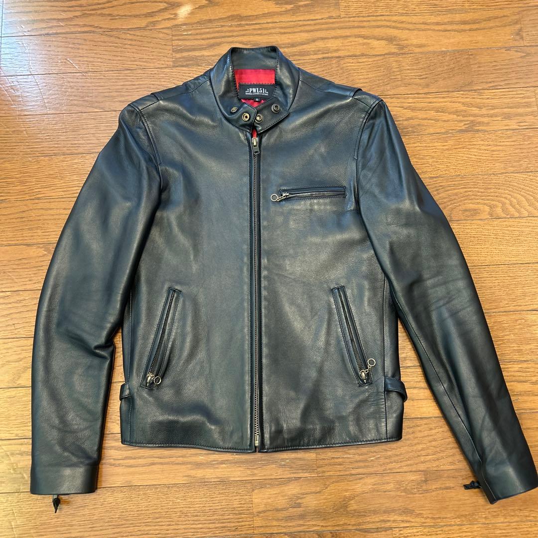 シングルライダースジャケット 本革 ラムレザー　革ジャン