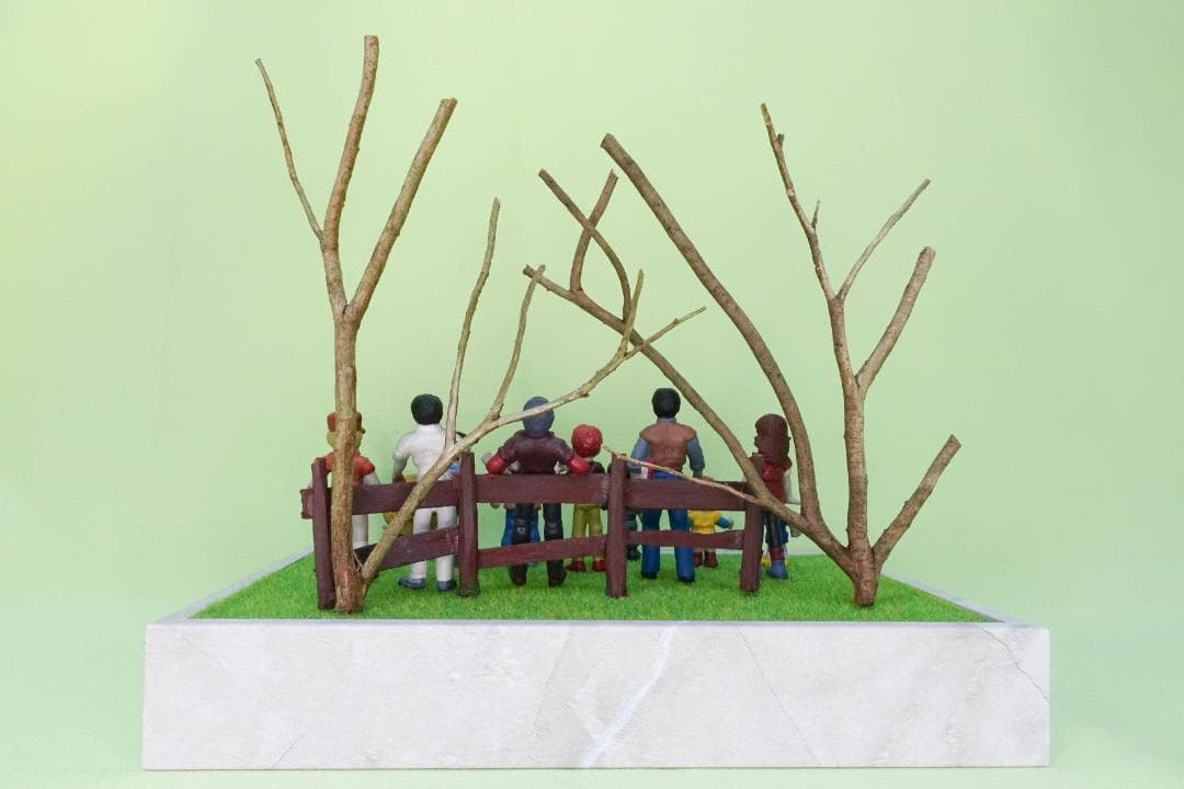 銀河漂流バイファム　消しゴムフィギュア　ジオラマ