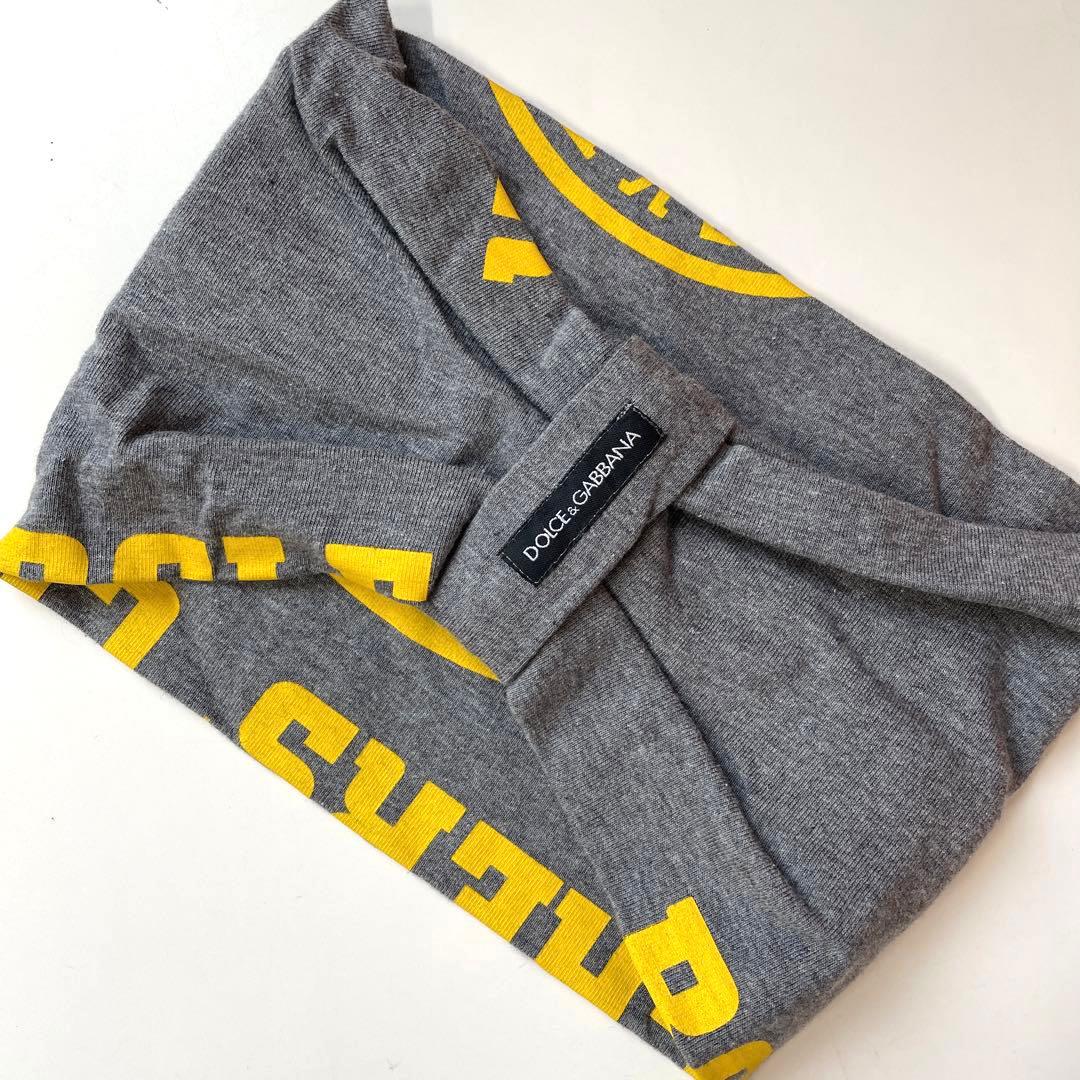 ドルチェ&ガッパーナ タンクトップ ターバン ヘアバンド付 グレー オレンジ