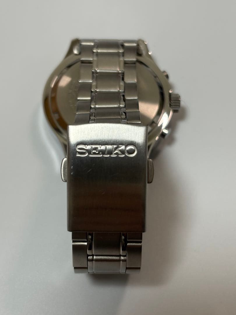 【美品】SEIKO セイコー クロノグラフ 4T57-00B0 クォーツ ブルー