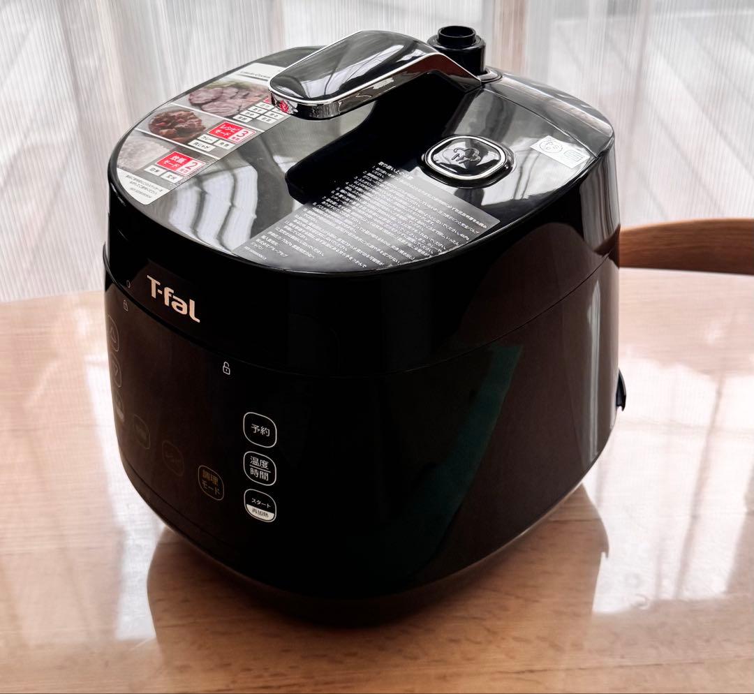 極美品　ティファール　ラクラクッカー　CY3518JP 電気圧力鍋　ブラック