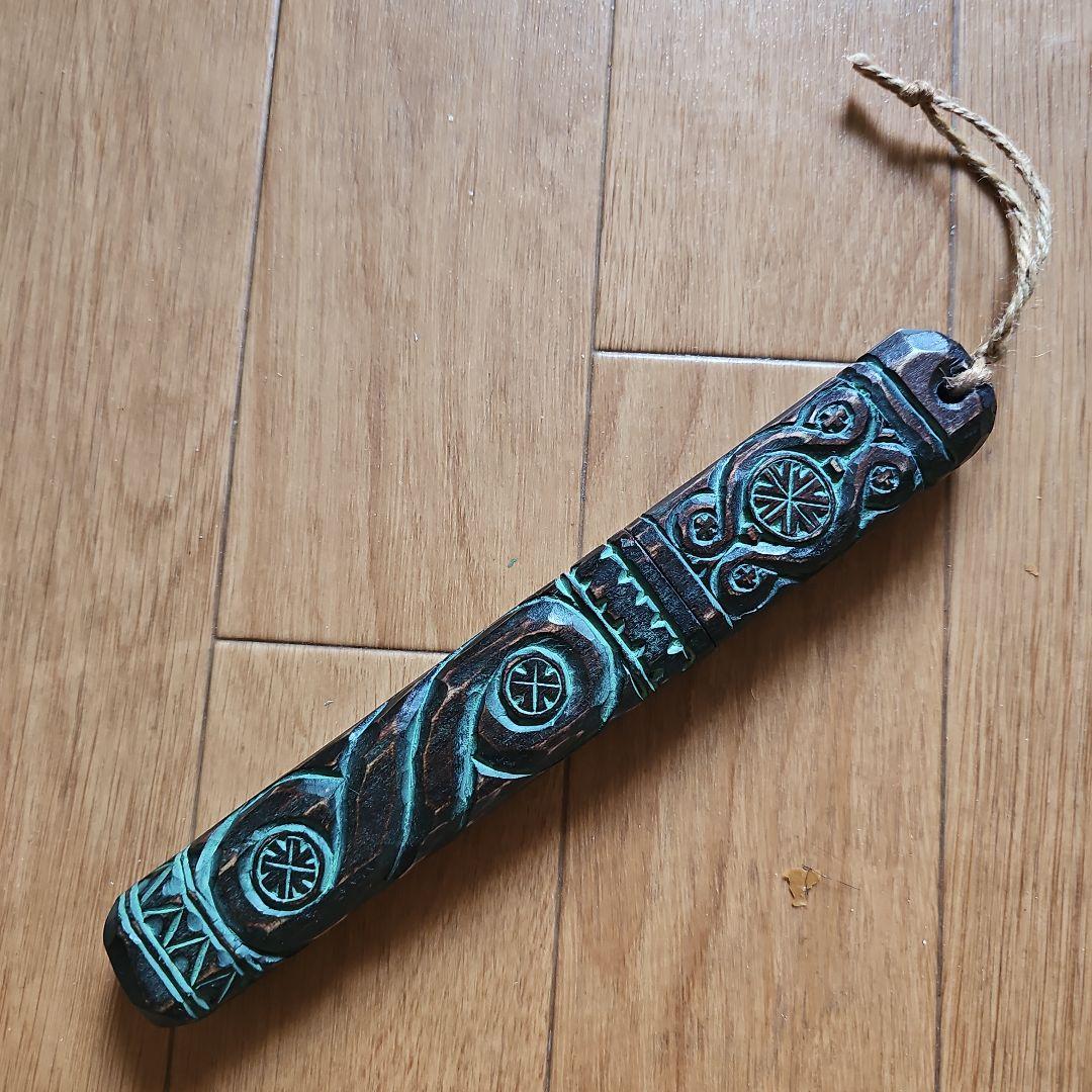 阿部紀男「ペーパーナイフ」アイヌ文様