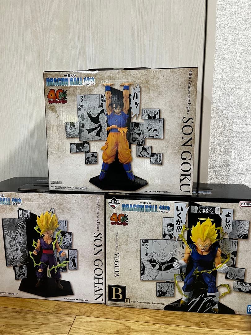 一番くじ ドラゴンボール 40 th ～其之ニ〜A賞 B賞 C賞セット売り