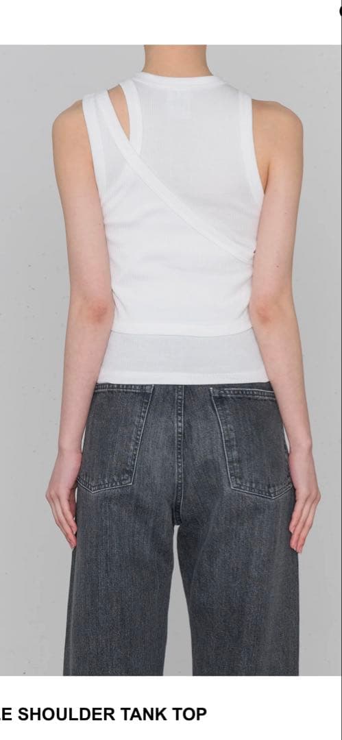 クリーニング済HYKE double shoulder TANK TOP
