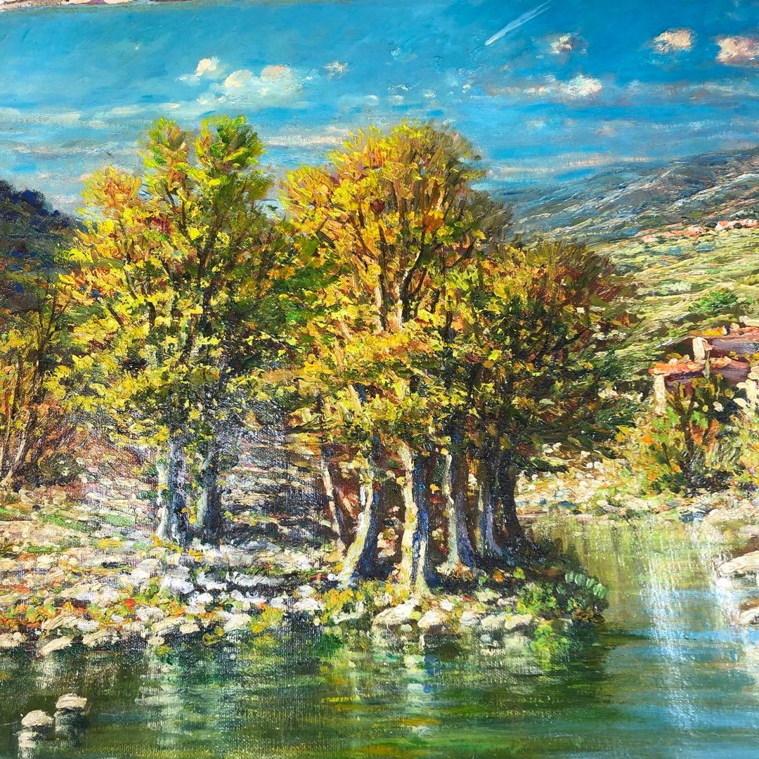 マリオ・ディ・マルティーノ　油彩画　木枠無し　キャンバスのみ