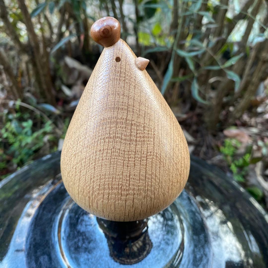 太田久幸 HISACRAFT 木製 動物 置物 ニワトリ 鶏