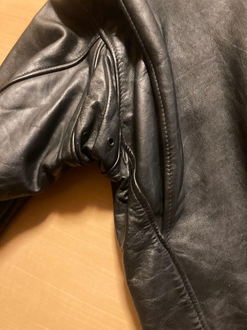 k*4様 Schott ライダースジャケット 黒 38 シングル 641 ショッ