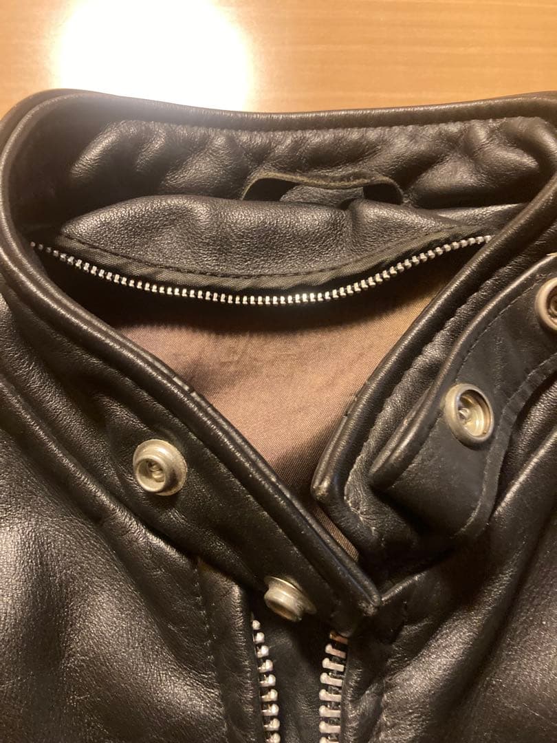 k*4様 Schott ライダースジャケット 黒 38 シングル 641 ショッ