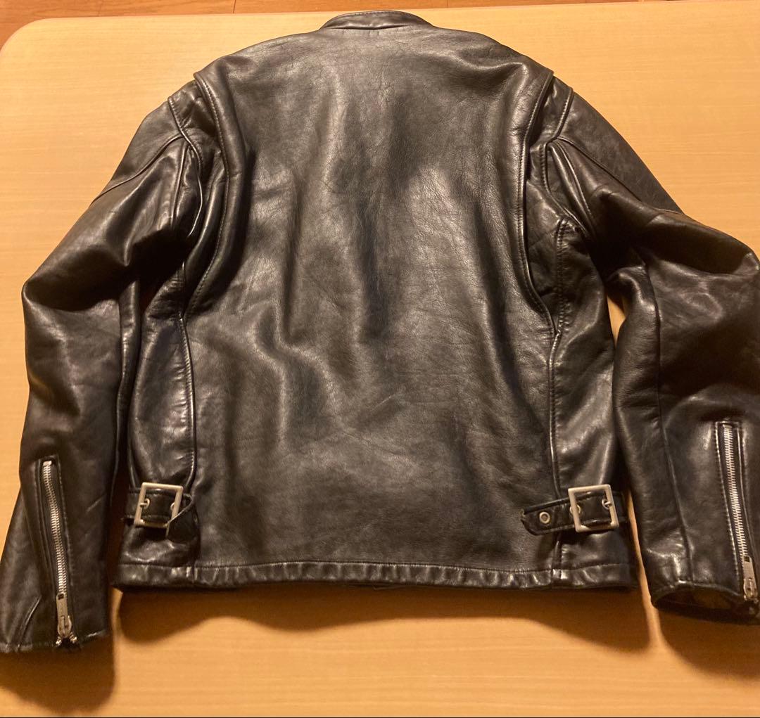 k*4様 Schott ライダースジャケット 黒 38 シングル 641 ショッ