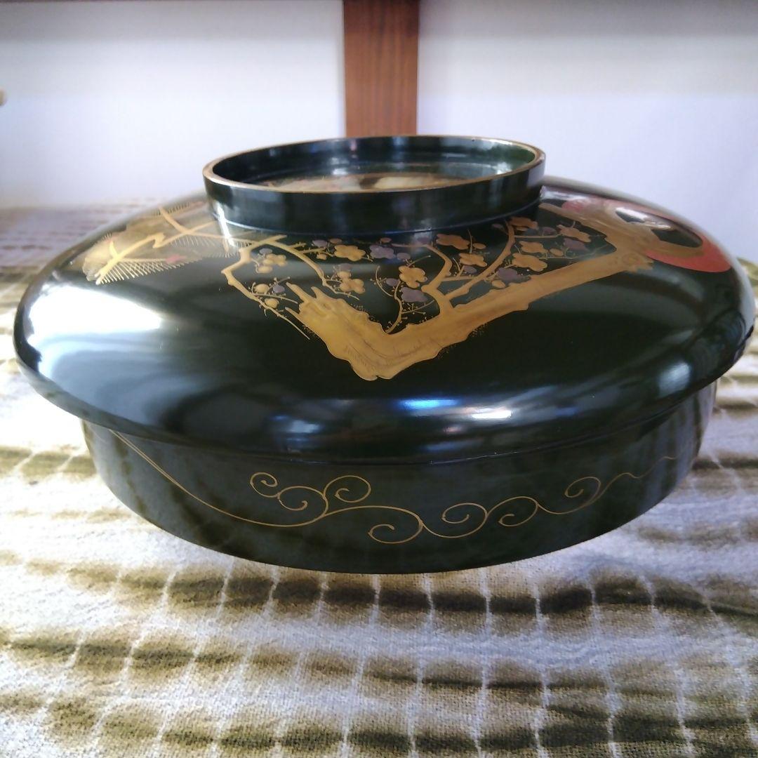 塗り 塗り物 古い大平椀 菓子鉢 大鉢