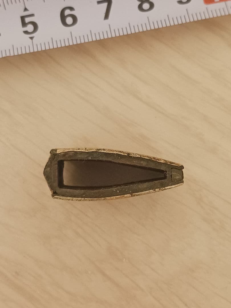 刀装具　刀の鞘　ハバキ　はばき　金被せ　銅　武具　1650年代