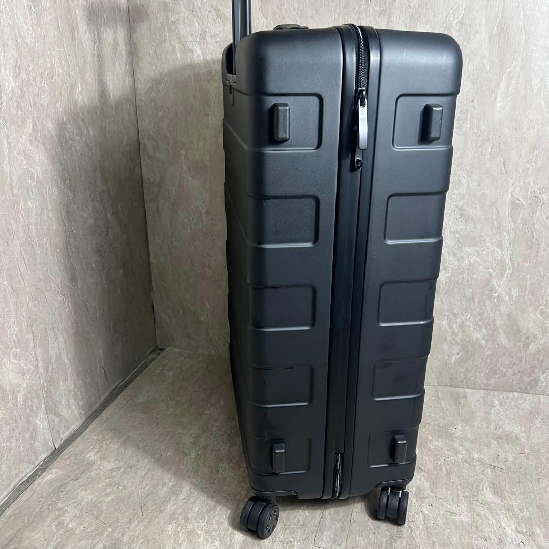 未使用に近い 無印良品 バーを自由に調節できる ハードキャリーケース 75L