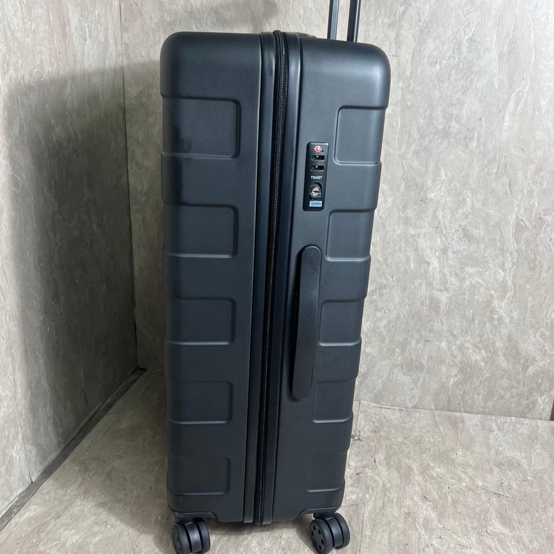 未使用に近い 無印良品 バーを自由に調節できる ハードキャリーケース 75L