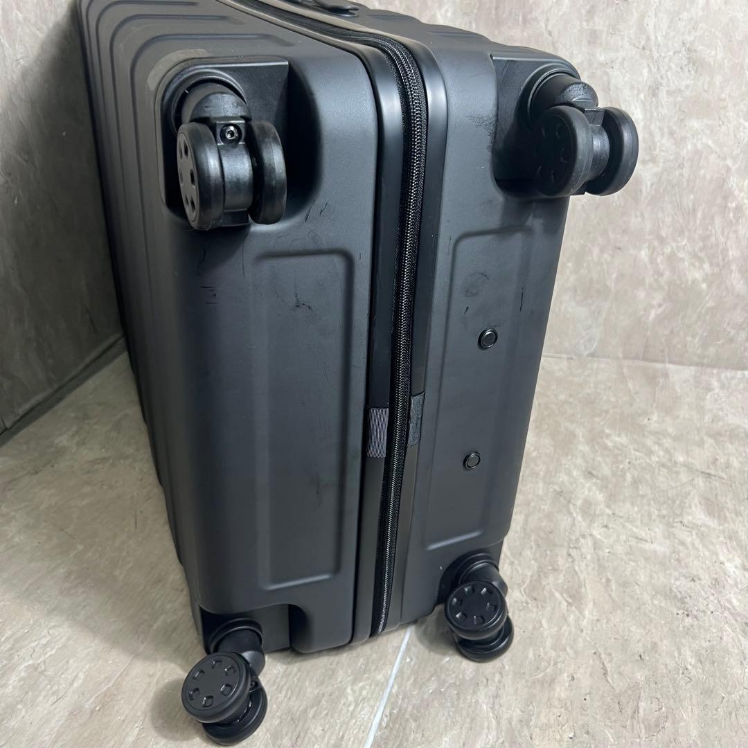未使用に近い 無印良品 バーを自由に調節できる ハードキャリーケース 75L
