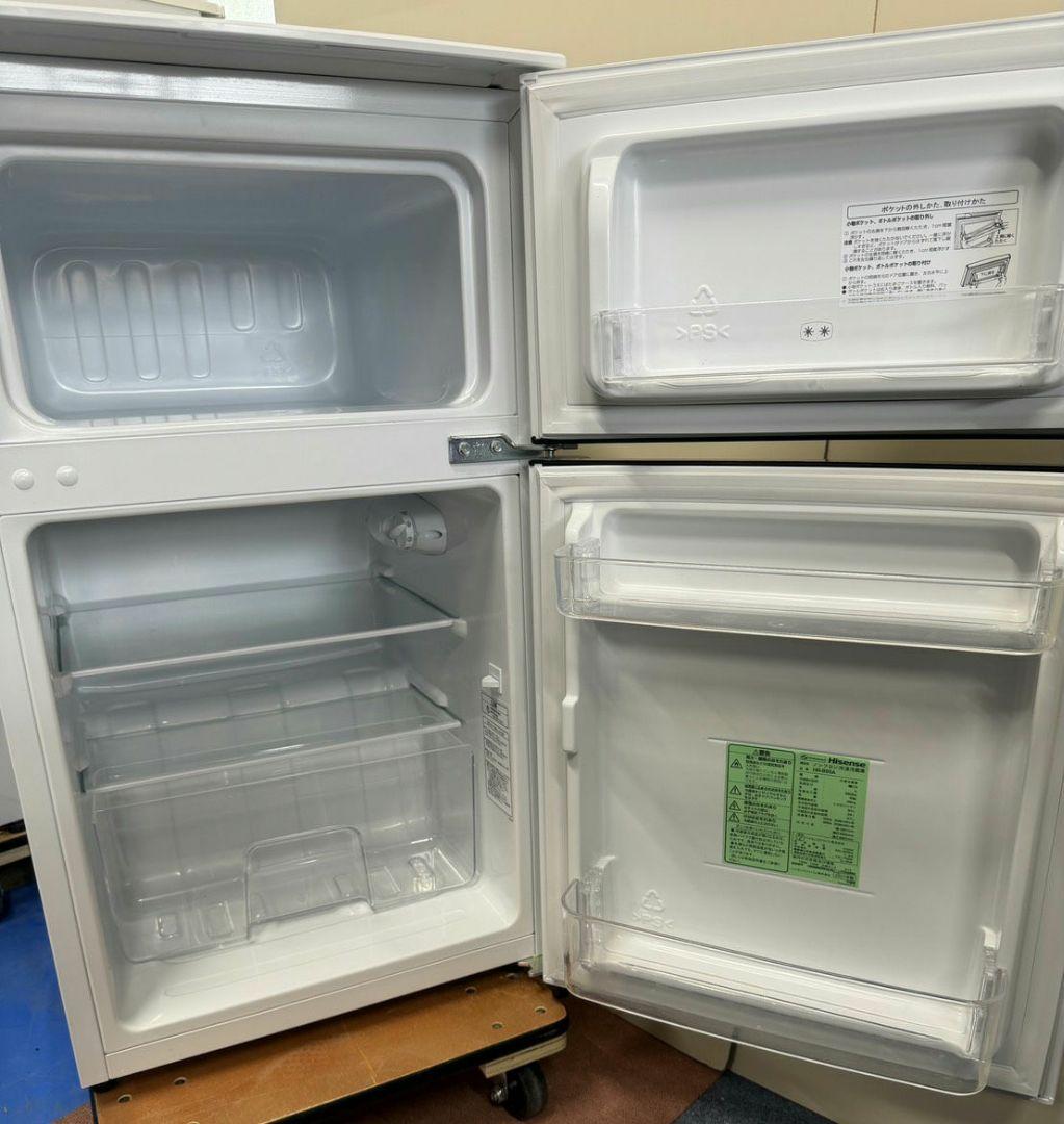 きなり Hisense 93L小型冷蔵庫HR-B95A 2ドア 耐熱天板