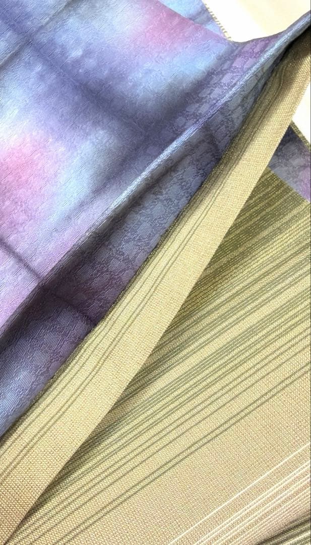 購入者　袋帯　正絹　板締め絞り　リバーシブル