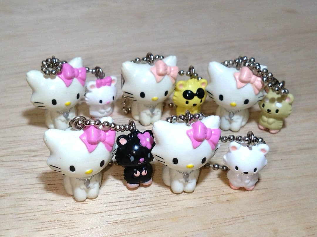 超激レア☆チャミーキティ&シュガー　フィギュアキーホルダー　5種コンプリート