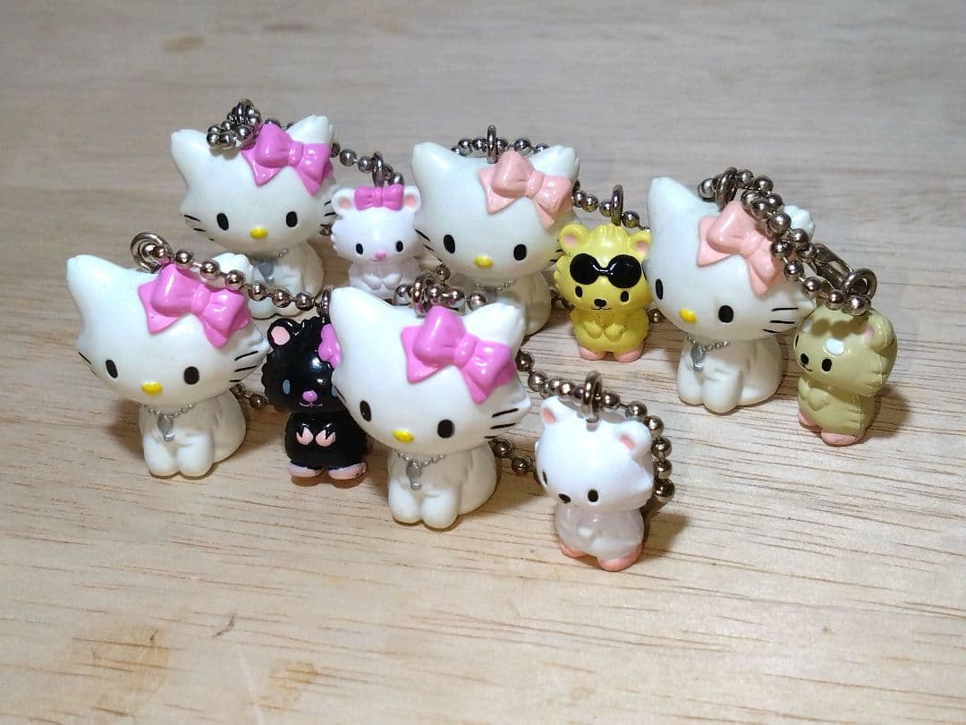 超激レア☆チャミーキティ&シュガー　フィギュアキーホルダー　5種コンプリート