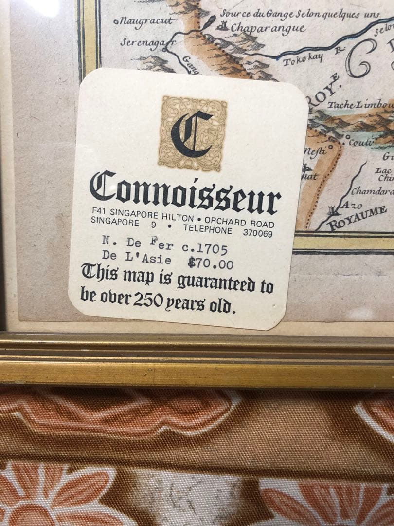 絵画 Old Western Map of Japan 1700s World Map