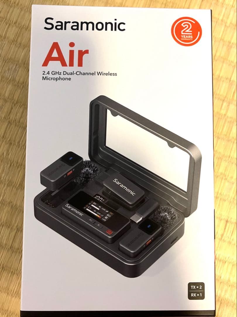 「ほぼ未使用」Saramonic Air-01 ワイヤレスピンマイク