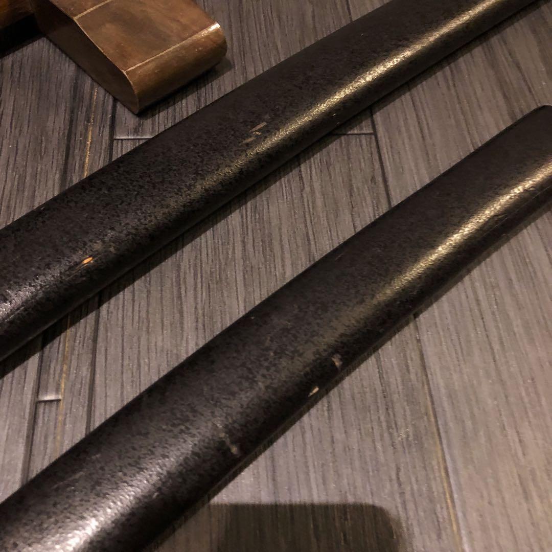 本格模造刀　居合刀　 2本セット　美術刀剣　太刀　脇差　大小セット　茶拵え