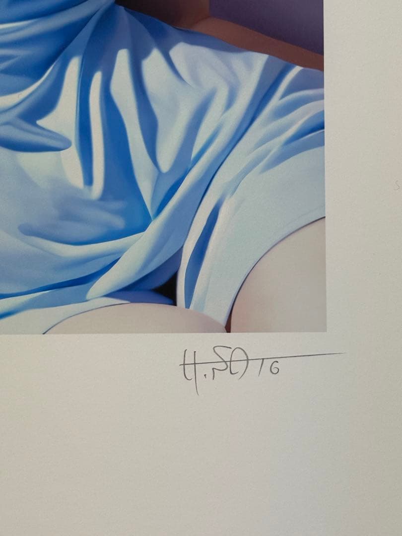 【真作保証】佐藤ヒロシ版画作品　美人画　真穂