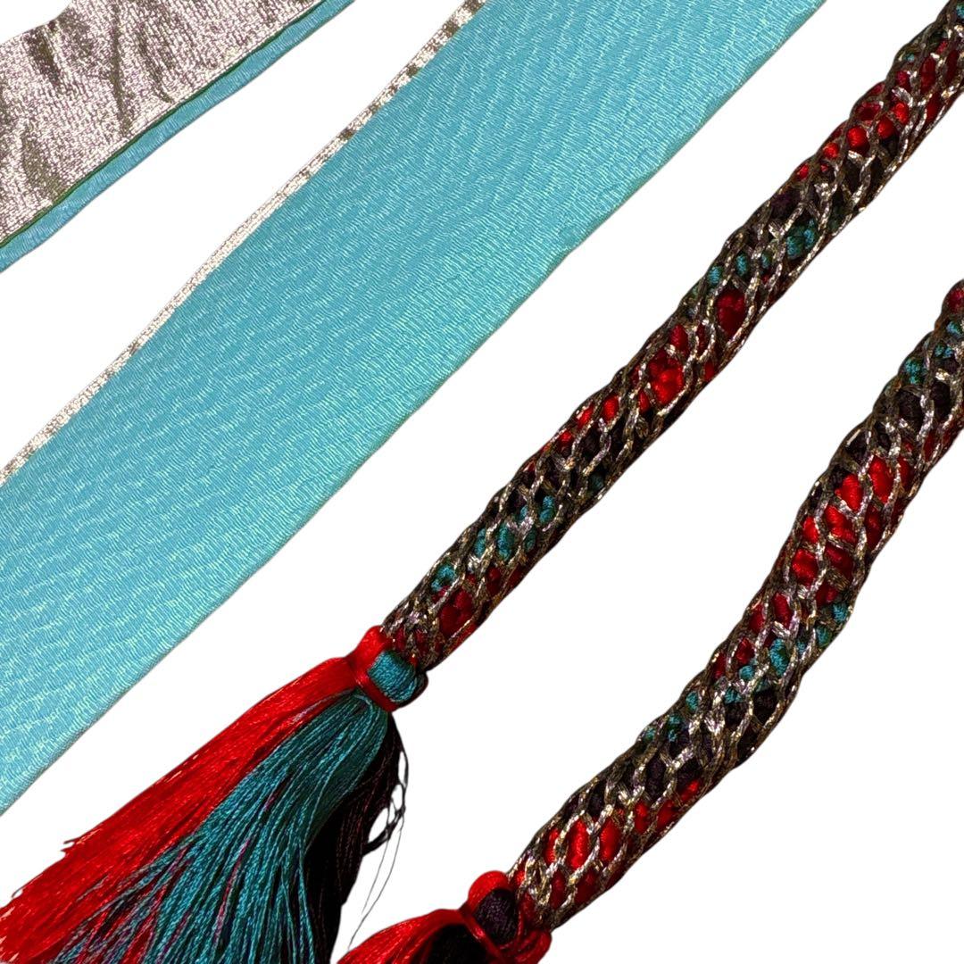 (あ969)渋めの色味の振袖㊗️大振袖⑤点セット✨