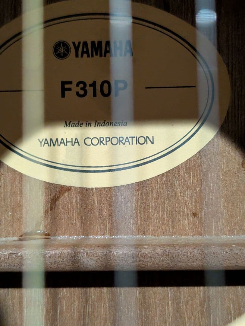 美品/YAMAHA　F310P 改チューナー付エレアコ　ケース付