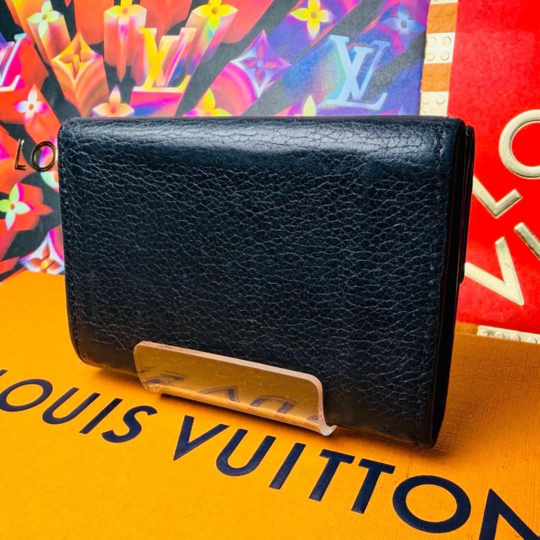 【セール中！】ルイヴィトン ポルトフォイユ・ロックミニ　三つ折り財布 ノワール