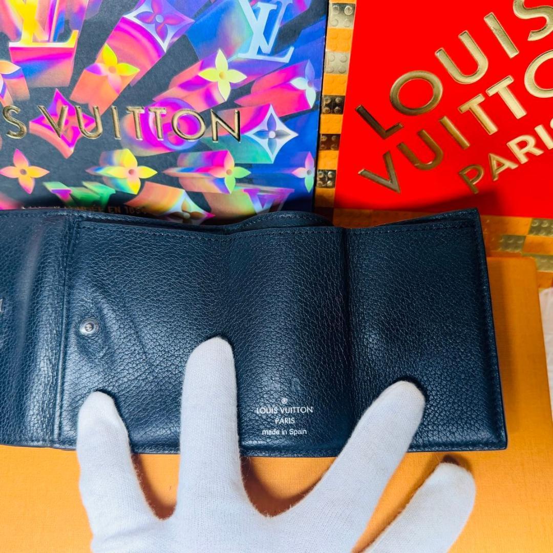 【セール中！】ルイヴィトン ポルトフォイユ・ロックミニ　三つ折り財布 ノワール