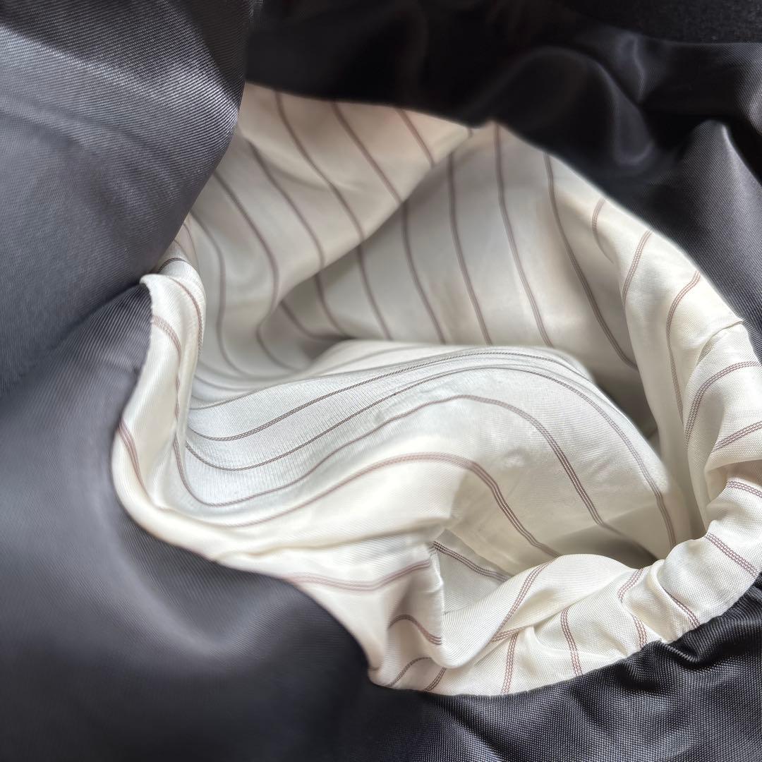 マッキントッシュロンドン44大きいサイズブラック フード付きロングコート15万