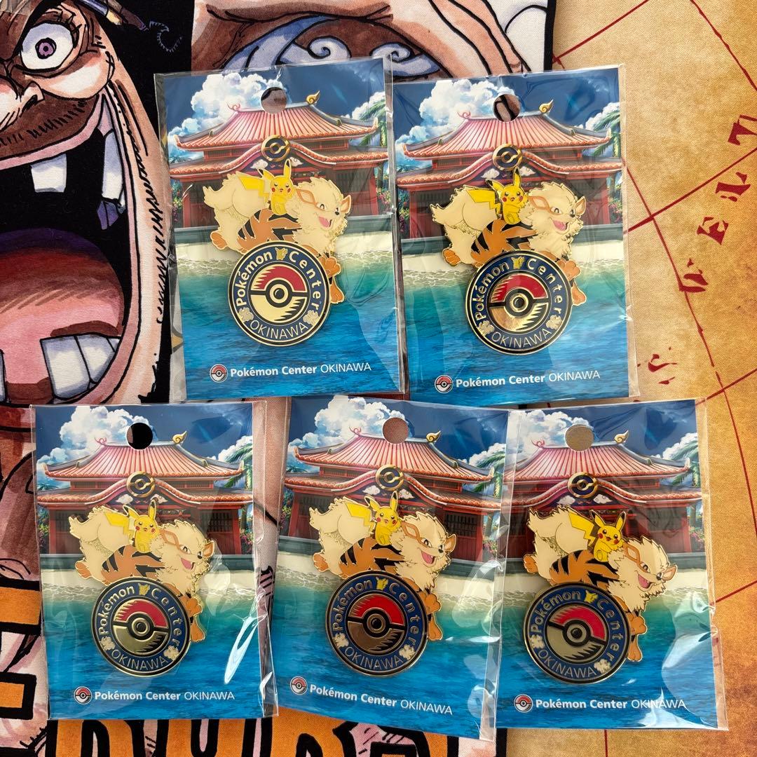 ポケモンセンター オキナワ ロゴピンズ　5個セット