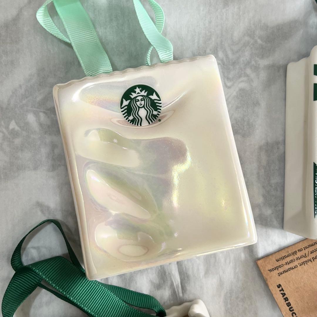 日本未発売　4個セット　スターバックス ショッパー　オーナメント　陶器