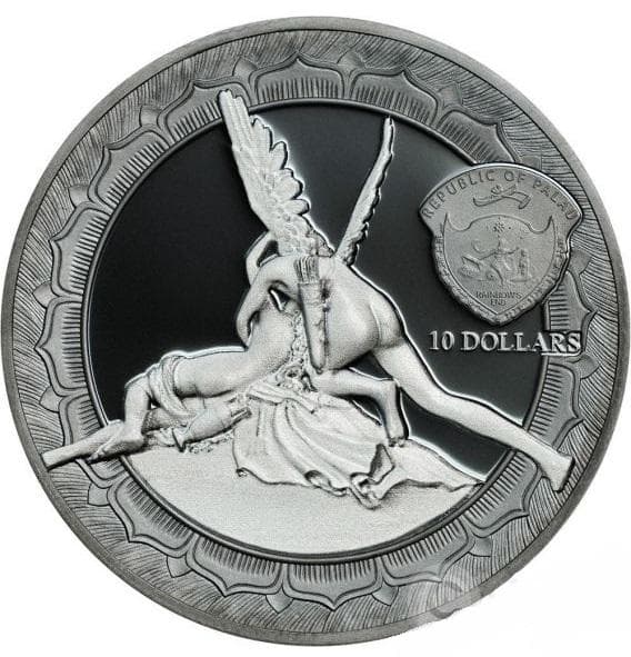 2016年 パラオ 天使 キューピッド 10ドル 2オンス 銀貨 PF70 UC